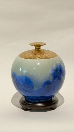 山水結晶 描金圓球